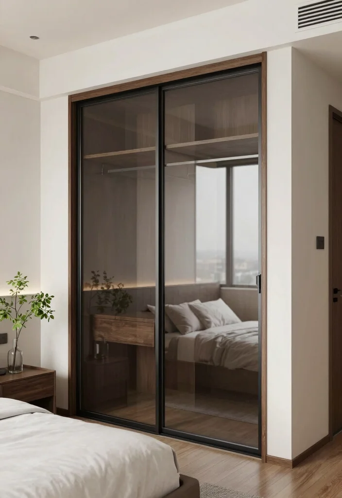 17 Unique Bedroom Closet Door Ideas That Stand Out - 9. Sliding Glass Doors