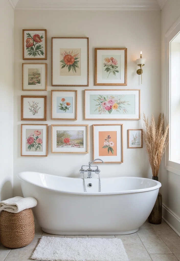 18 Bathroom Styling Accessories That Elevate Your Space - 18. Artful Wall Decor