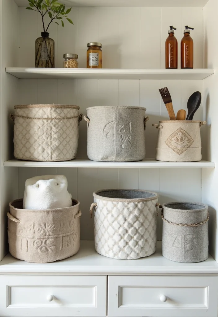 18 Bathroom Styling Accessories That Elevate Your Space - 6. Upcycled Storage Bins