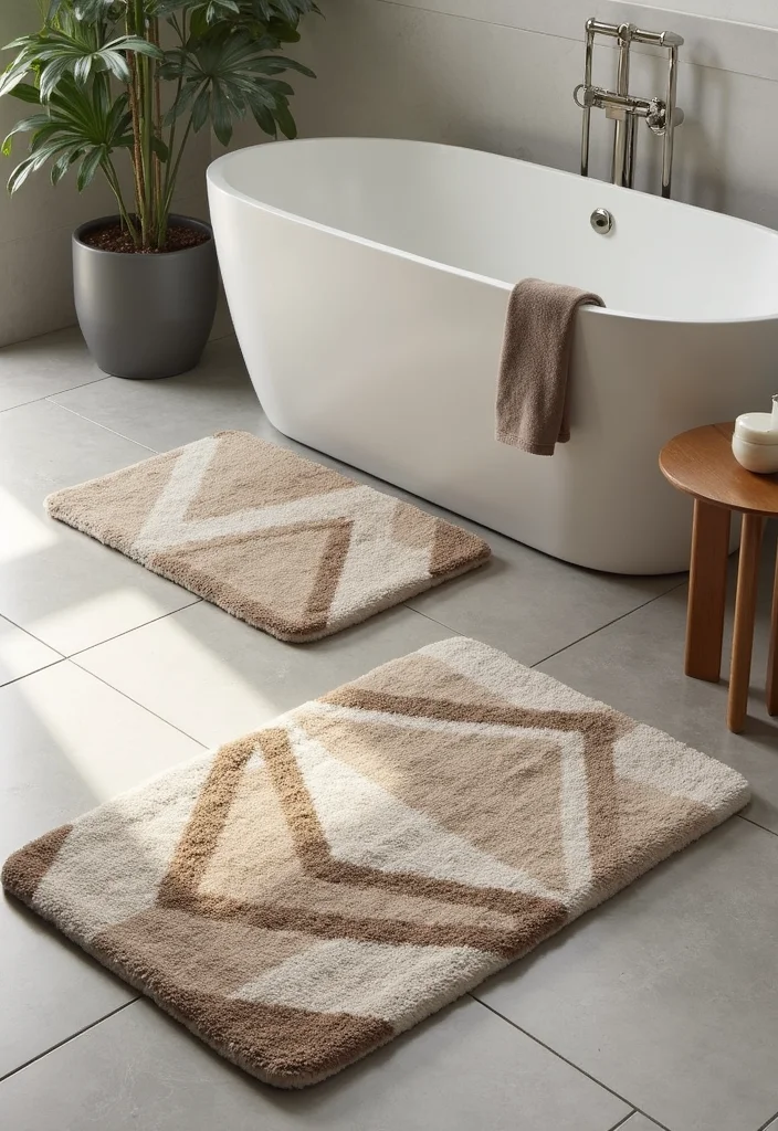 18 Bathroom Styling Accessories That Elevate Your Space - 8. Stylish Bath Rugs