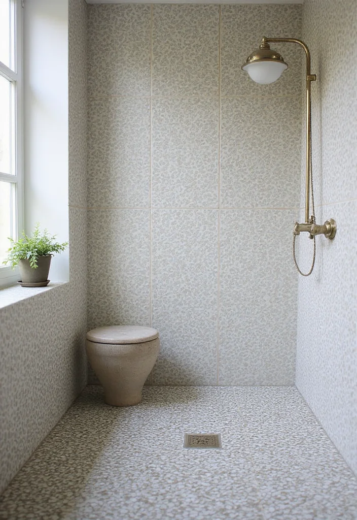 18 Bathroom Tile Ideas for Showers - 12. Classic Pattern Play