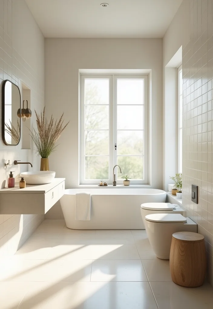 18 Bathroom Wall Ideas to Refresh Any Space - 18. Light Colors and Open Spaces