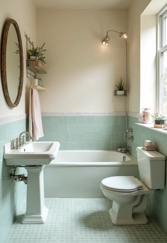 18 Beautiful Tile Bathroom Ideas for a Stunning Look - 12. Soft Pastel Tiles