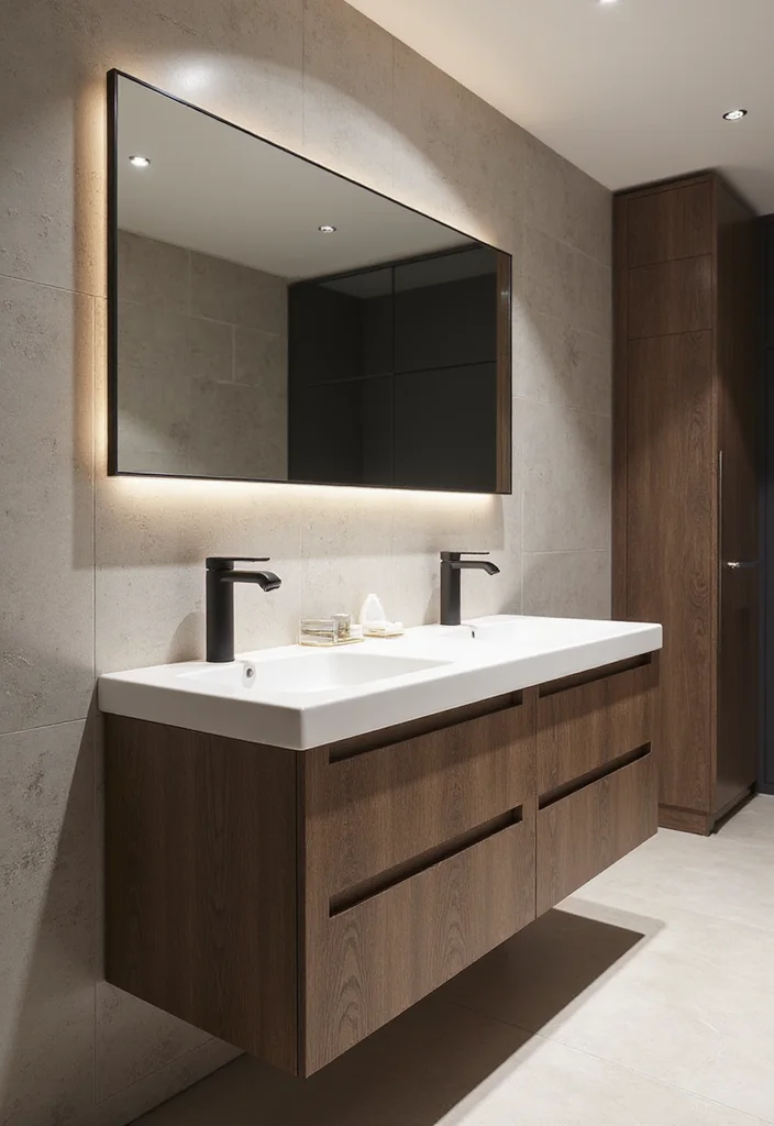 18 Modern Bathroom Vanity Ideas for Sleek Spaces - 12. Smart Technology in Bathroom Vanities