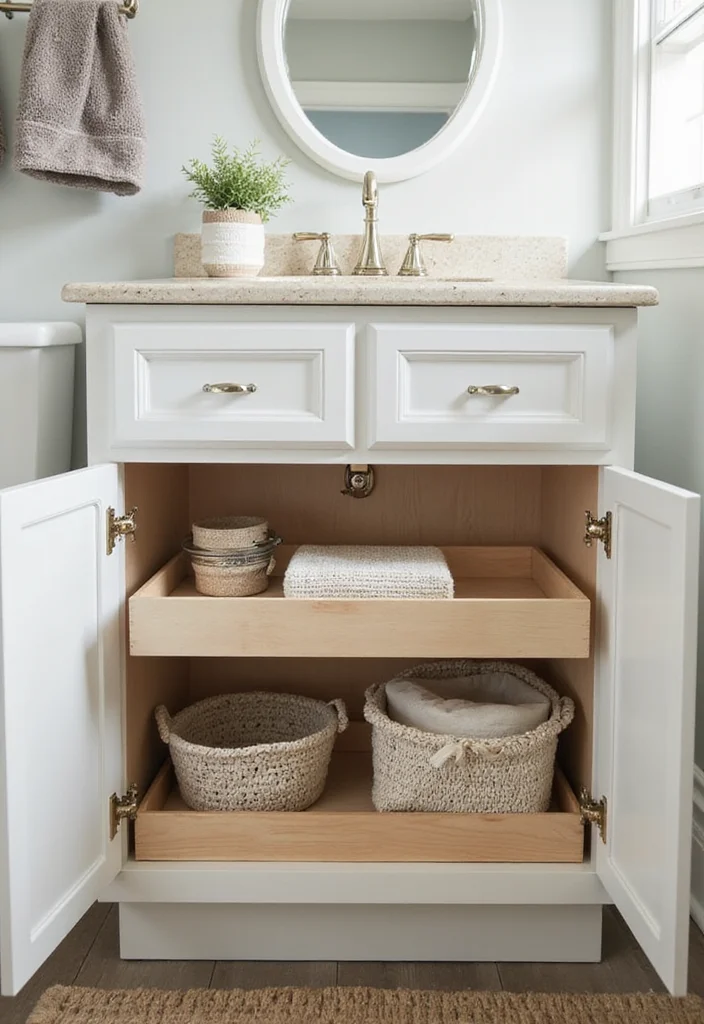 18 Modern Bathroom Vanity Ideas for Sleek Spaces - 17. Smart Organization in Vanities