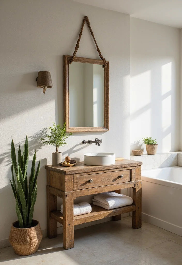 18 Modern Bathroom Vanity Ideas for Sleek Spaces - 7. Eco-Friendly Vanities for Sustainable Living