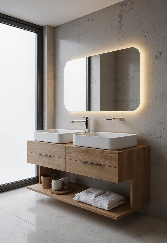 18 Modern Bathroom Vanity Ideas for Sleek Spaces - 9. Multi-functional Vanities for Versatile Spaces