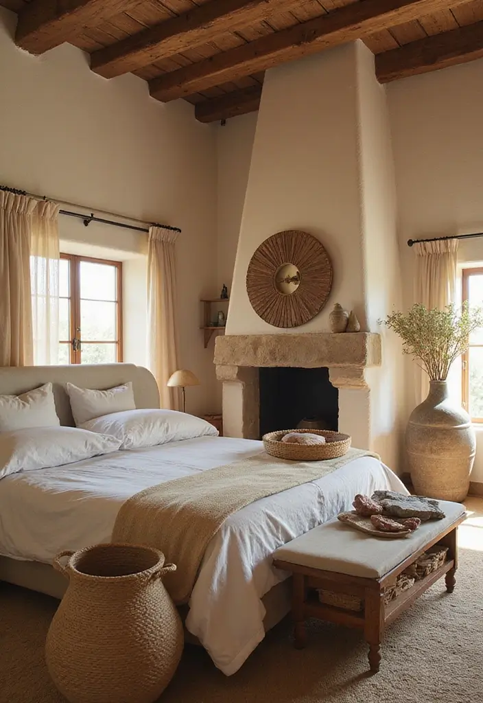 25 A-Frame Bedroom Ideas That Bring Cozy Cabin Vibes Indoors - 12. Earthy Accessories