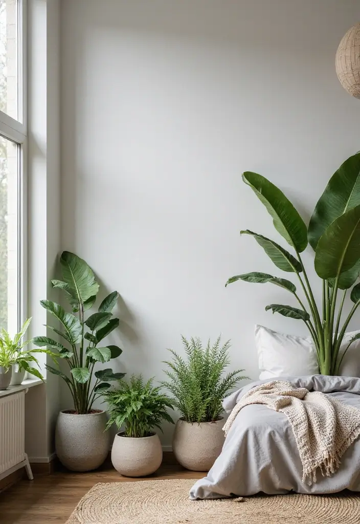 25 A-Frame Bedroom Ideas That Bring Cozy Cabin Vibes Indoors - 13. Indoor Plants for Freshness
