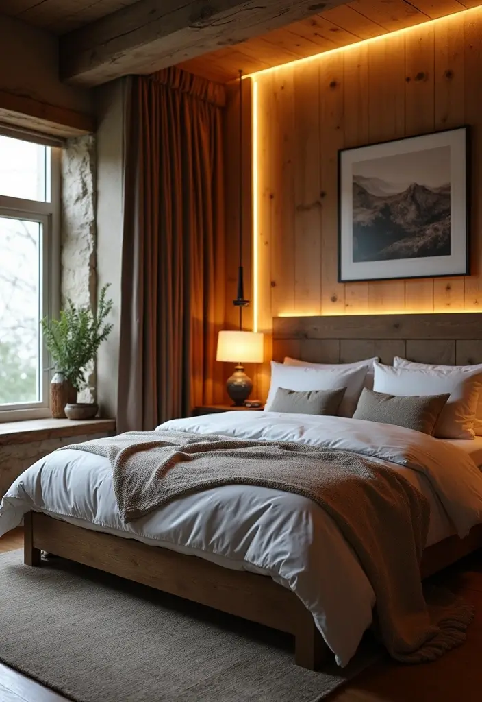 25 A-Frame Bedroom Ideas That Bring Cozy Cabin Vibes Indoors - 24. Integrating Technology Wisely