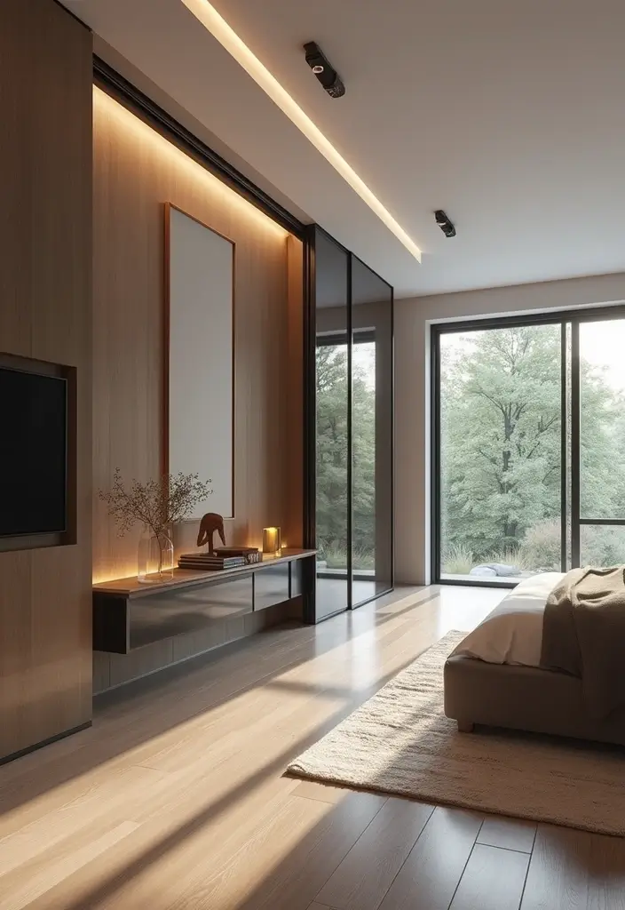 25 Bedroom Closet Door Ideas That Combine Function and Flair - 1. Sleek Glass Sliding Doors