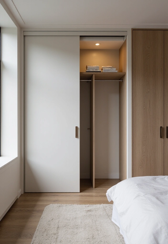 25 Bedroom Closet Door Ideas That Combine Function and Flair - 24. Sliding Pocket Doors