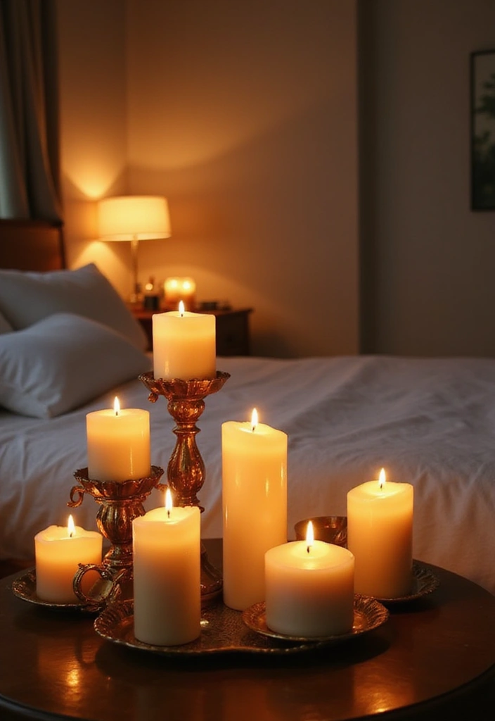 25 Bedroom Decoration Ideas for Couples That Feel Luxurious Yet Cozy - Scented Candles