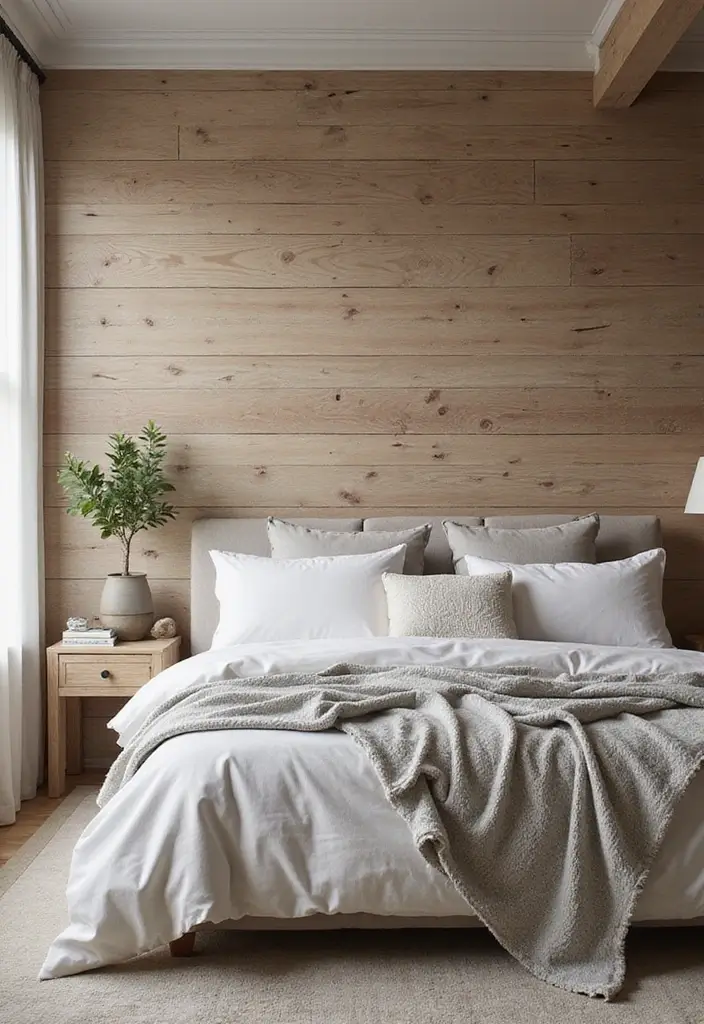 25 Bedroom Decoration Ideas for Couples That Feel Luxurious Yet Cozy - Textured Wall Treatments