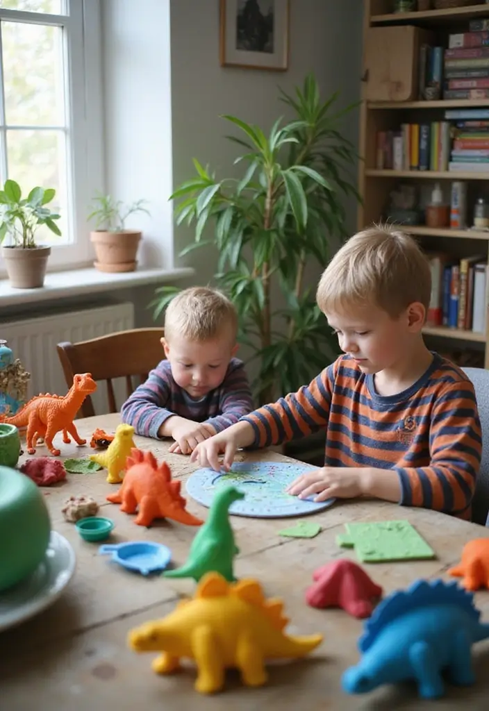 25 Boys Dinosaur Bedroom Ideas for a Roaring Good Time - 23. Dino-themed DIY Projects