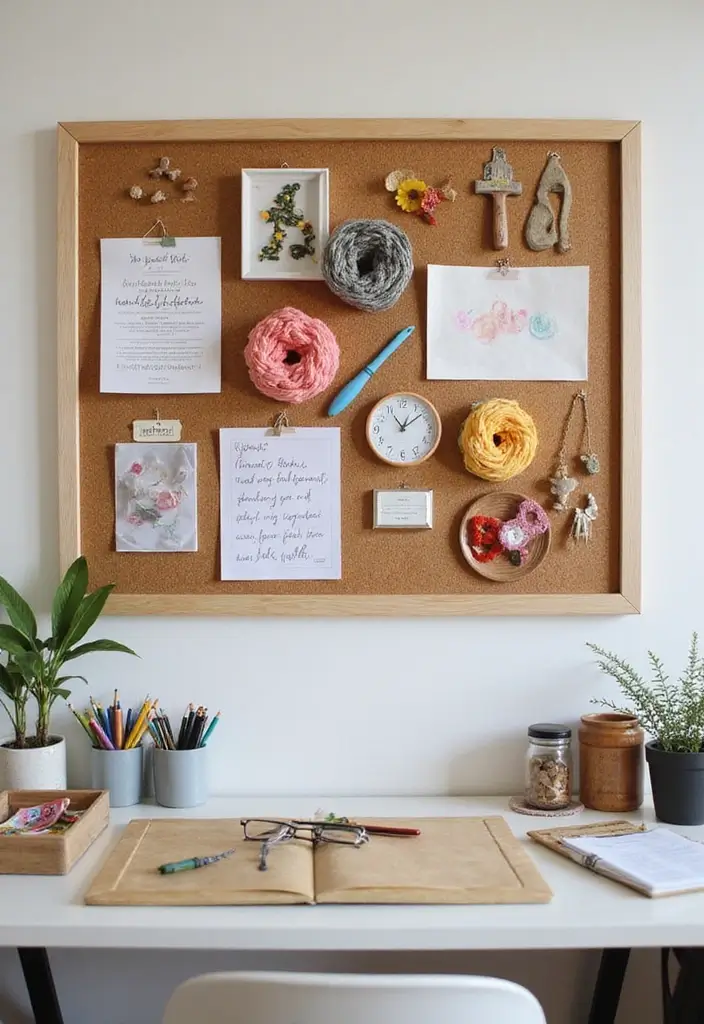 25 Bulletin Board Ideas Bedroom That Keep You Inspired Daily - 24. The DIY Craft Board