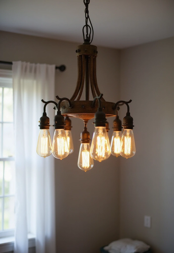 25 Farm Bedroom Ideas for Boys That Bring Country Vibes Indoors - 13. Rustic Lighting Fixtures