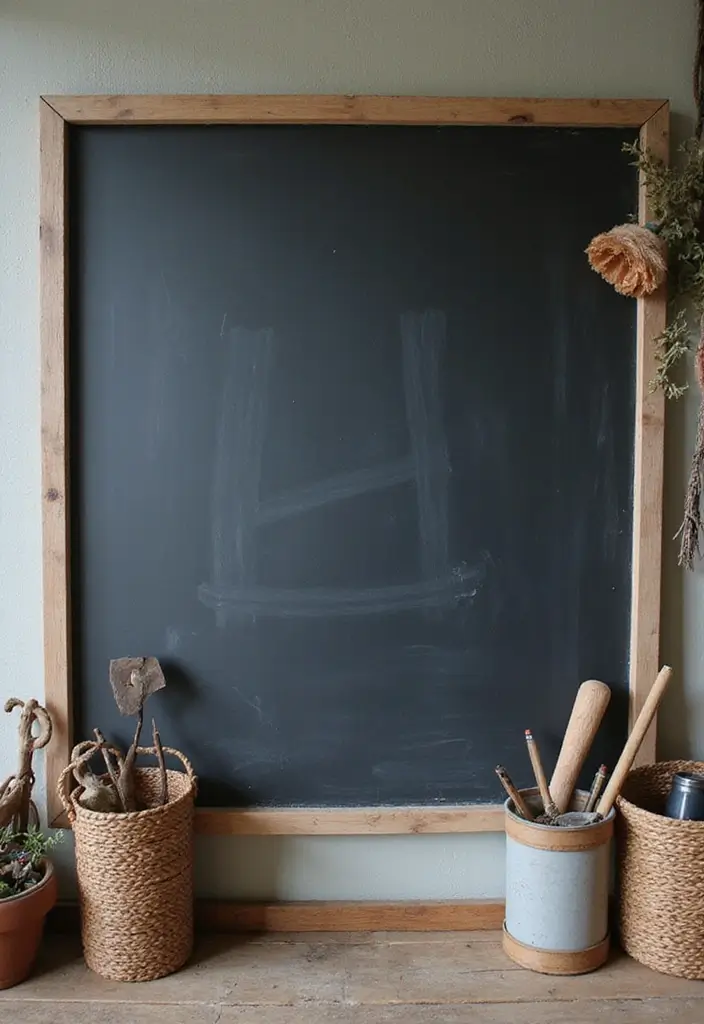 25 Farm Bedroom Ideas for Boys That Bring Country Vibes Indoors - 19. Interactive Chalkboard Wall