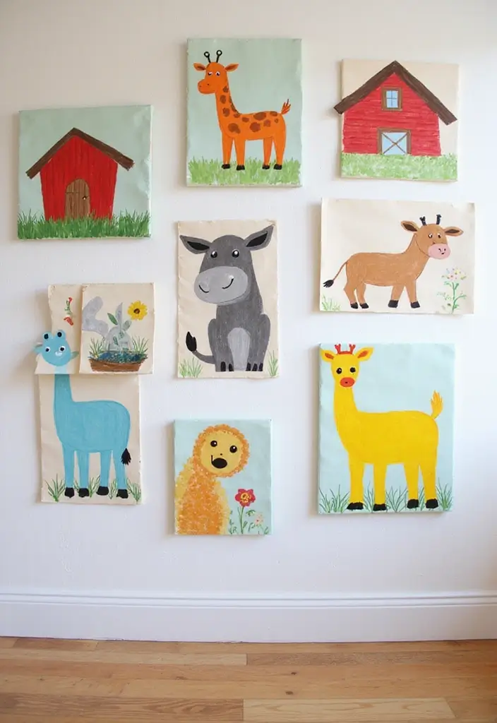 25 Farm Bedroom Ideas for Boys That Bring Country Vibes Indoors - 5. Farm Animal Wall Art