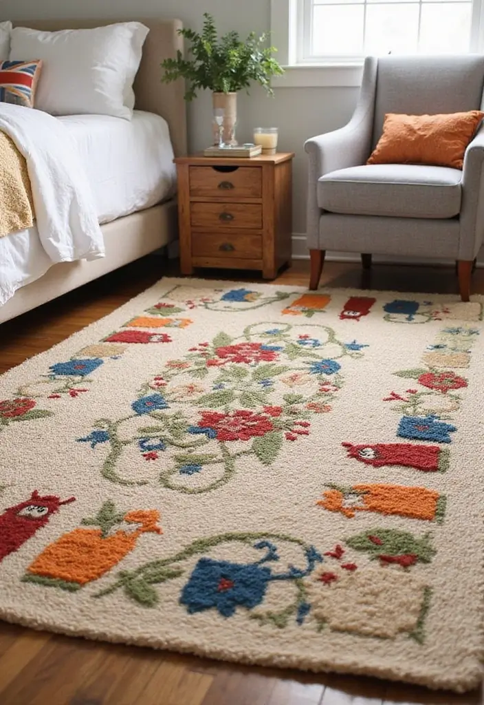 25 Farm Bedroom Ideas for Boys That Bring Country Vibes Indoors - 7. Farm-Themed Rugs