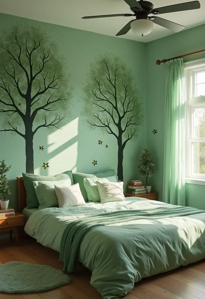 25 Kids Room Ideas for Girls Bedroom That Feel Magical - 1. Enchanted Forest Retreat