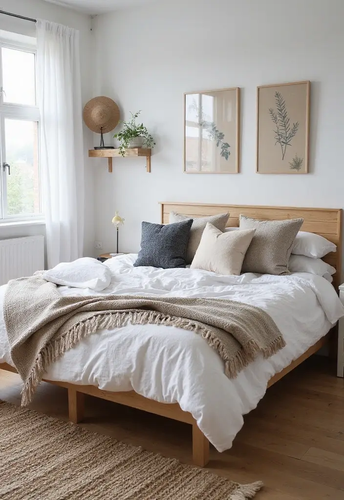 25 Malm Bedroom Ideas White That Feel Simple & Scandinavian - 12. Scandinavian-Inspired Textiles