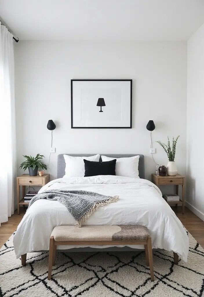 25 Malm Bedroom Ideas White That Feel Simple & Scandinavian - 4. Monochrome Magic