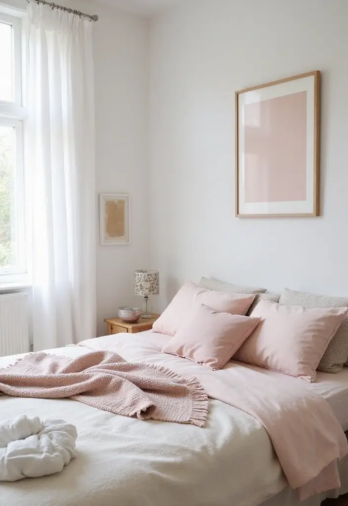 25 Malm Bedroom Ideas White That Feel Simple & Scandinavian - 6. Soft Pastel Accents