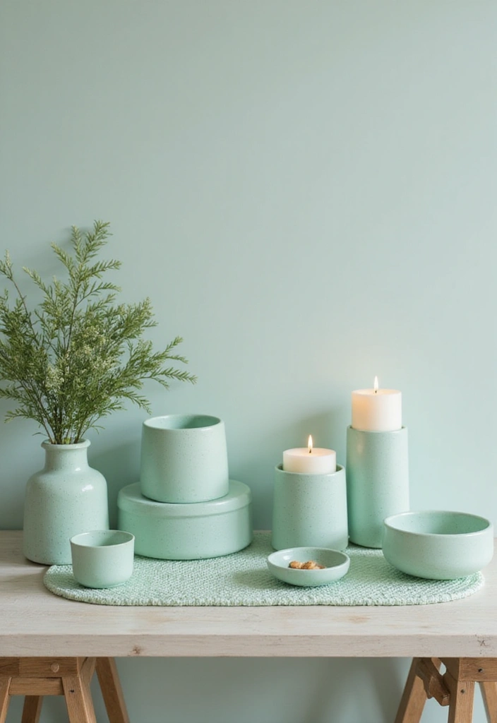 25 Mint Green Bedroom Ideas That Feel Cool & Refreshing - 24. Mint Green Accessories