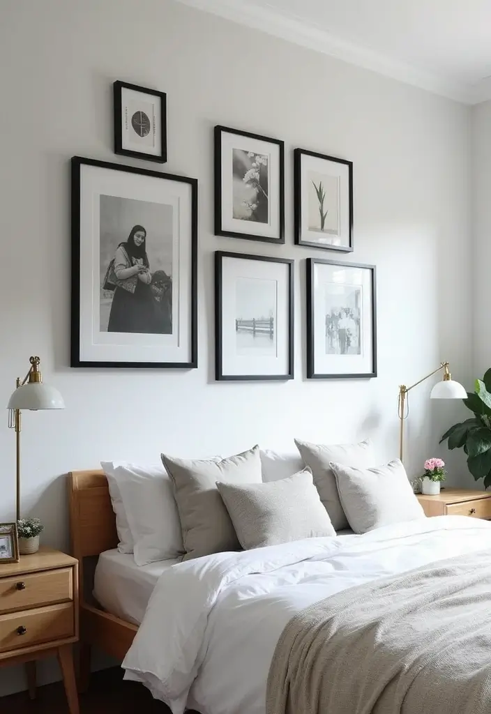 25 Picture Wall Ideas Bedroom Aesthetic Black and White That Inspire You - 20. Creative Shadow Boxes