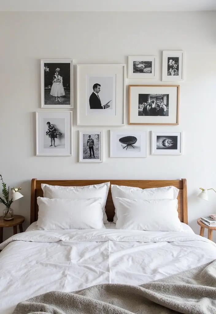 25 Picture Wall Ideas Bedroom Aesthetic Black and White That Inspire You - 8. Art Prints by Local Artists