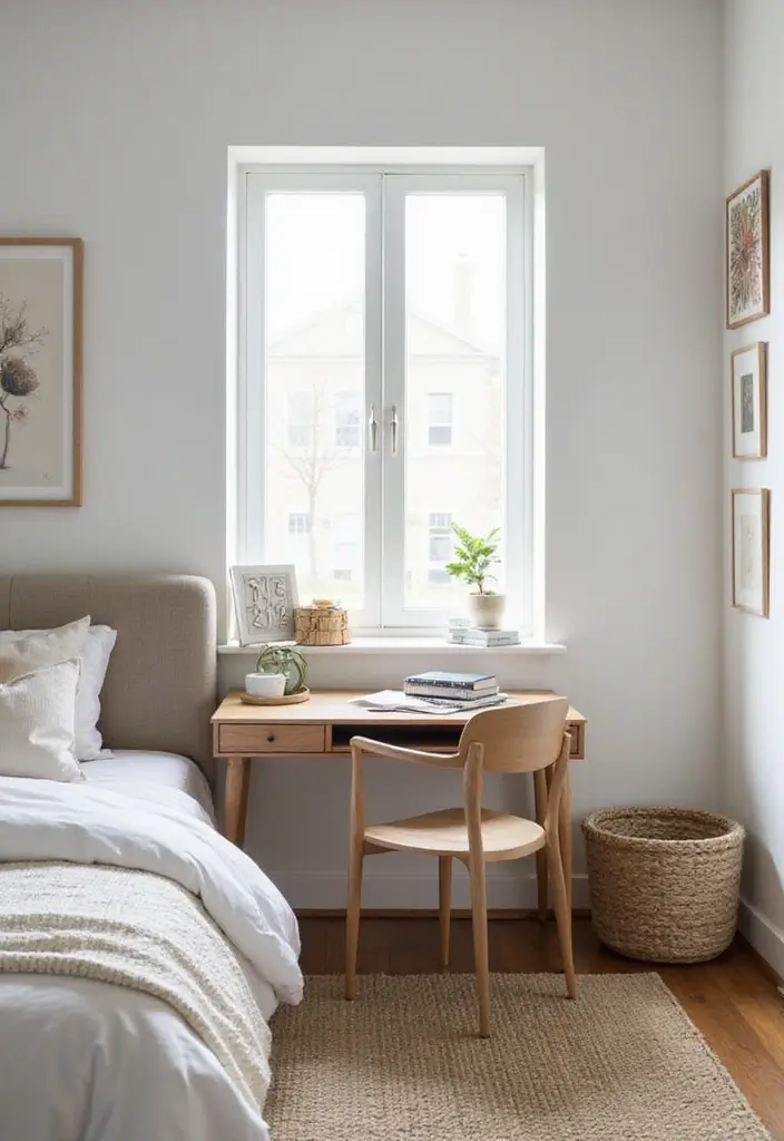 25 Queen Size Bedroom Ideas That Feel Luxe & Spacious - 14. Incorporate a Desk Space