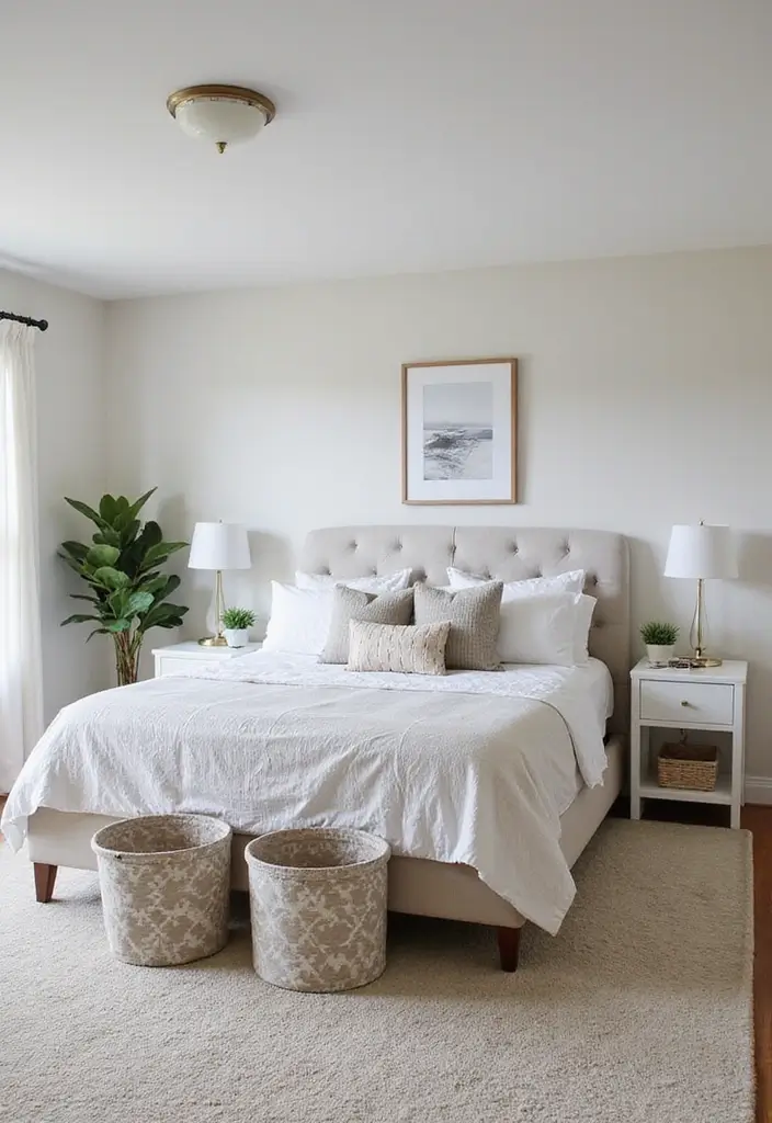 25 Queen Size Bedroom Ideas That Feel Luxe & Spacious - 21. Keep It Clutter-Free