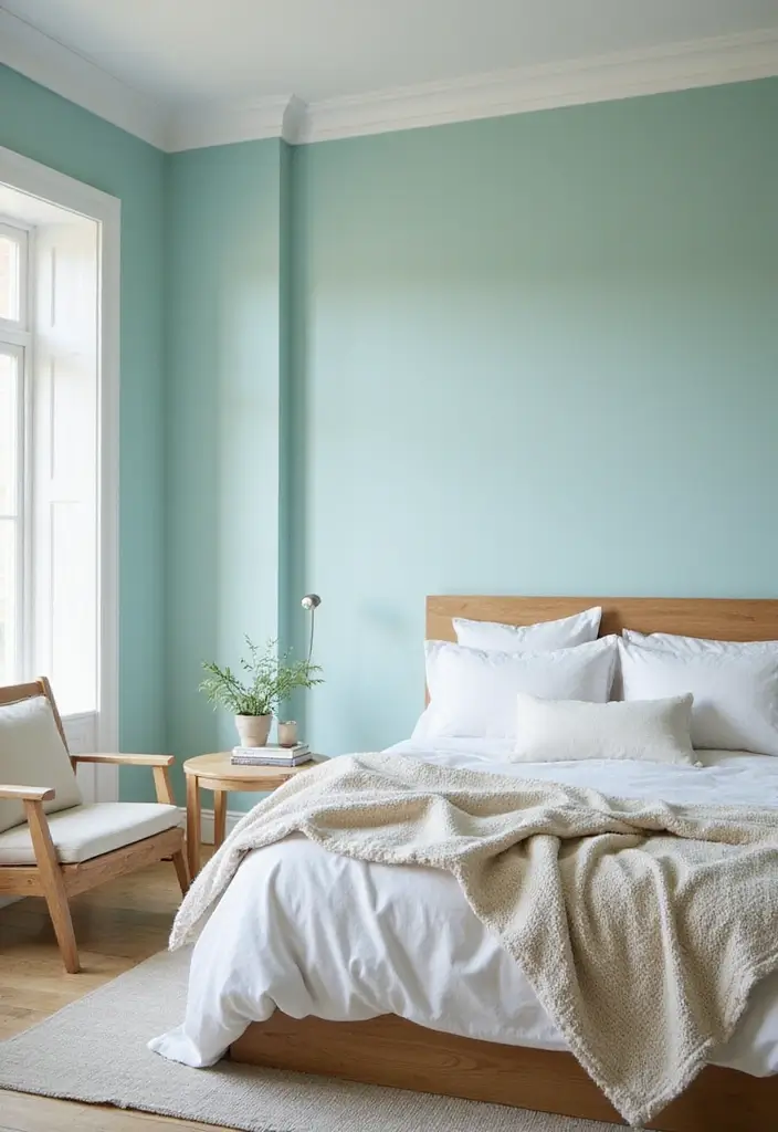 25 Turquoise Bedroom Ideas for Adults That Calm the Soul - 1. Coastal Retreat with Turquoise Walls