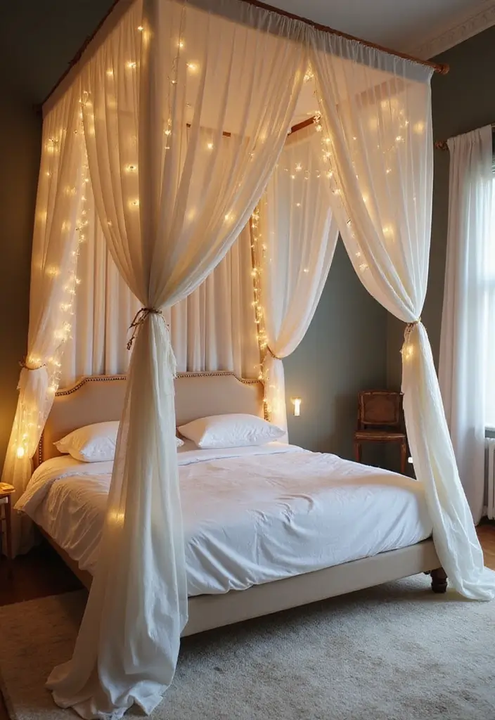 25 Upholstered Beds Bedroom Ideas That Feel Luxe and Cozy - 13. Cozy Canopy Beds
