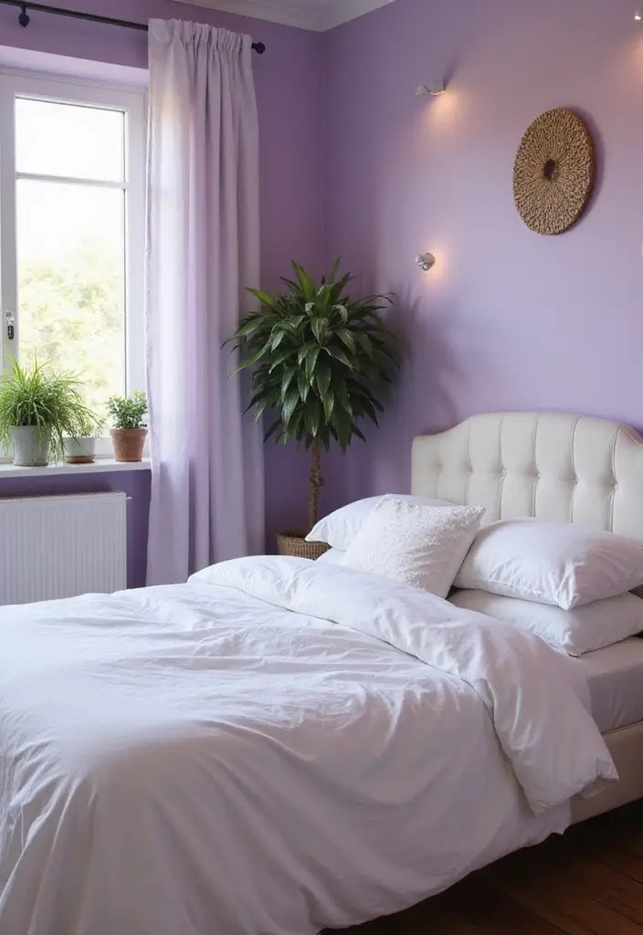 26 Aesthetic Room Color Ideas Bedroom That Make Your Space Feel Dreamy - 1. Soft Lavender Hues