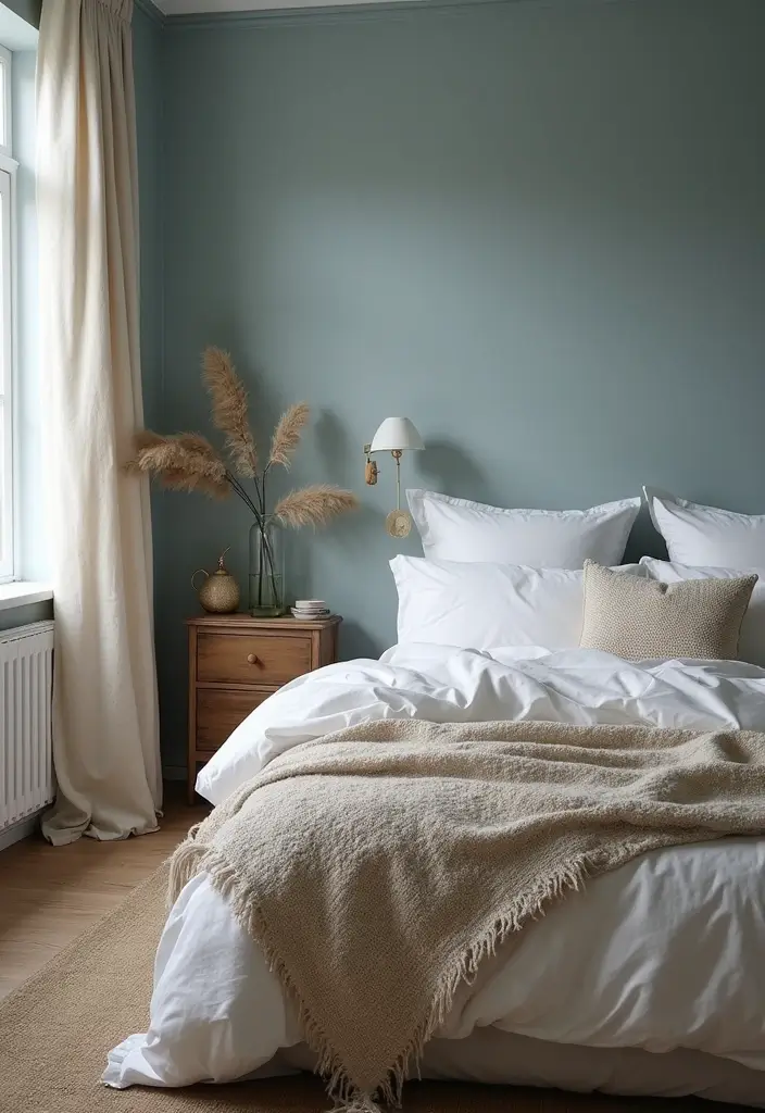 26 Aesthetic Room Color Ideas Bedroom That Make Your Space Feel Dreamy - 17. Dusty Blue