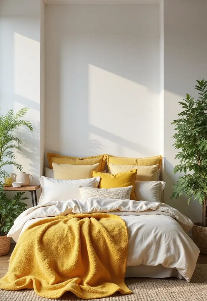 26 Aesthetic Room Color Ideas Bedroom That Make Your Space Feel Dreamy - 18. Golden Yellow