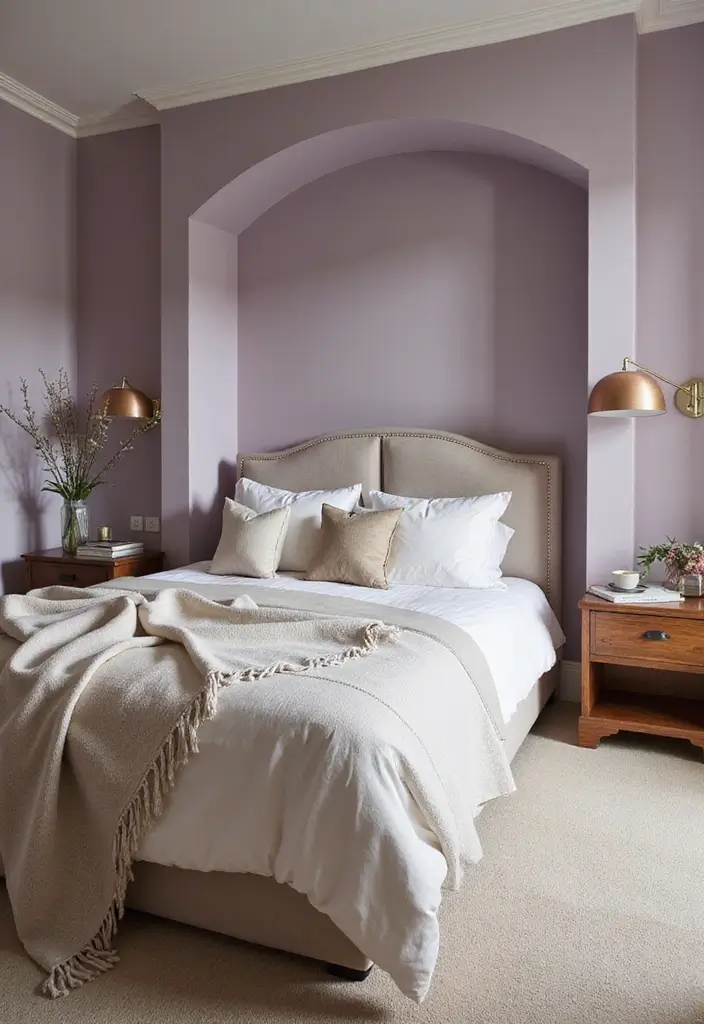 26 Aesthetic Room Color Ideas Bedroom That Make Your Space Feel Dreamy - 22. Dusty Lilac
