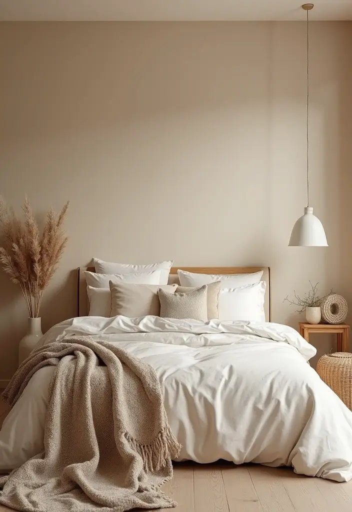 26 Aesthetic Room Color Ideas Bedroom That Make Your Space Feel Dreamy - 26. Almond Beige