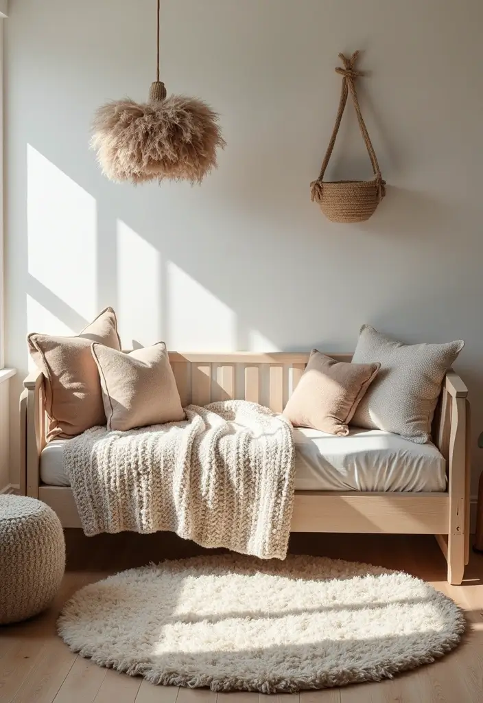 30 Baby Boys Bedroom Ideas That Are Cute, Calm & Cozy - 10. Textured Accents