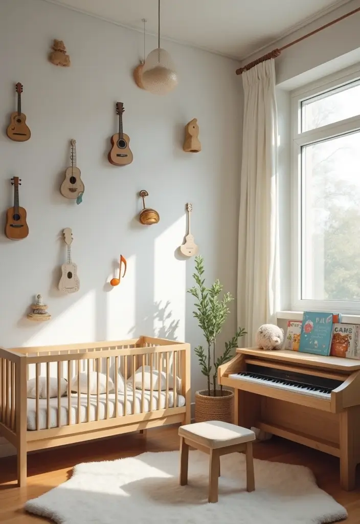 30 Baby Boys Bedroom Ideas That Are Cute, Calm & Cozy - 30. Musical Elements