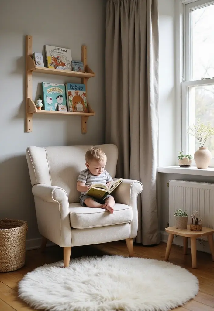 30 Baby Boys Bedroom Ideas That Are Cute, Calm & Cozy - 7. Cozy Reading Nook