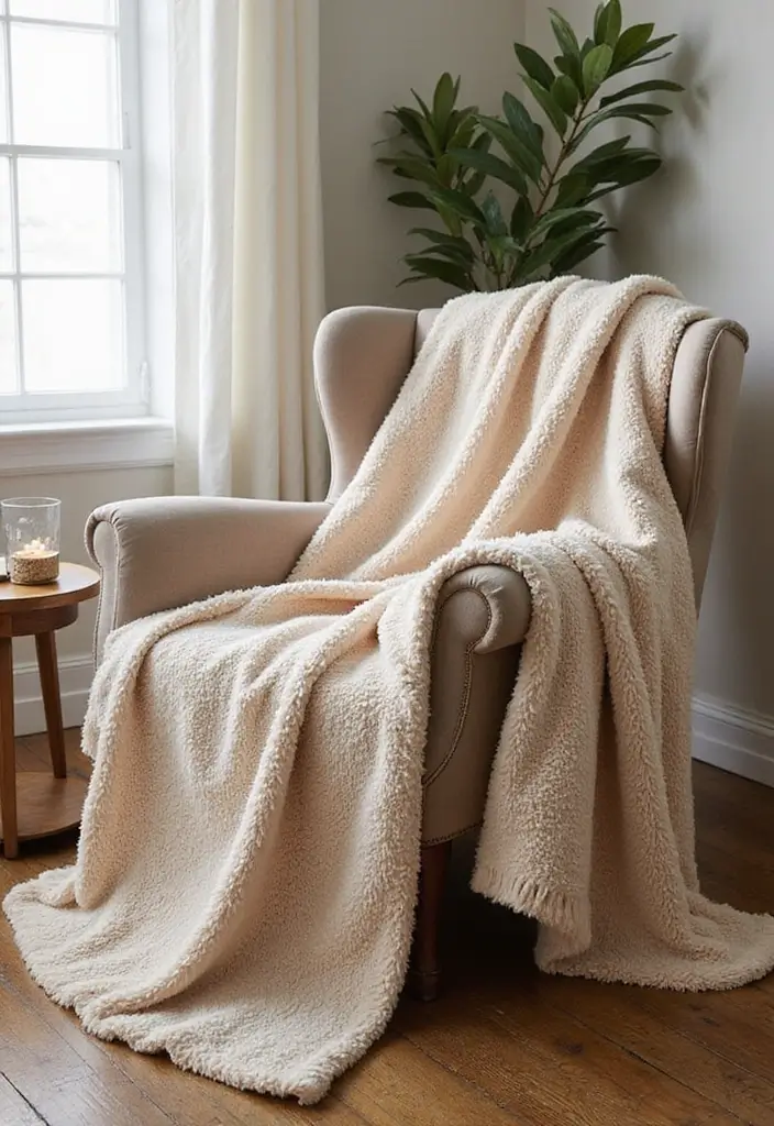 30 Bedroom Decor Ideas for Couples That Spark Instant Romance - 21. Personalized Throw Blankets