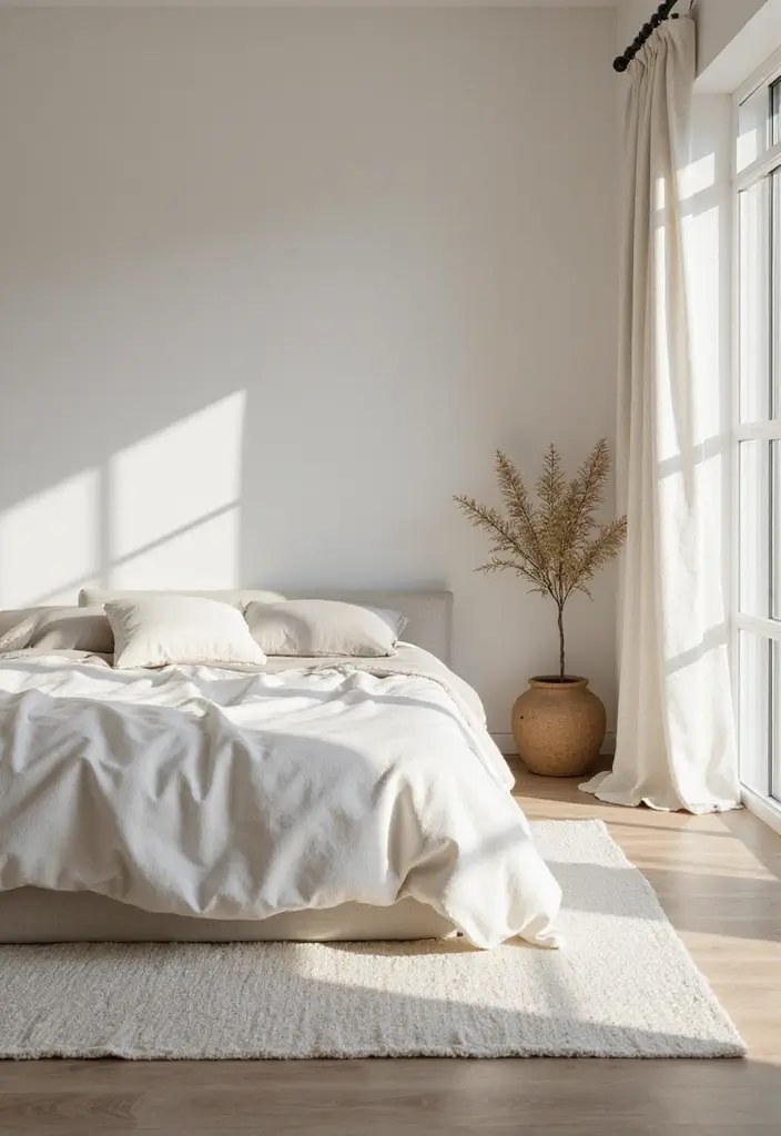 30 Bedroom Decor Ideas for Couples That Spark Instant Romance - 26. Minimalist Decor Accents