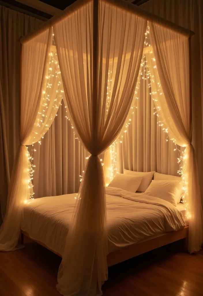 30 Bedroom Decor Ideas for Couples That Spark Instant Romance - 6. Intimate Canopy Beds