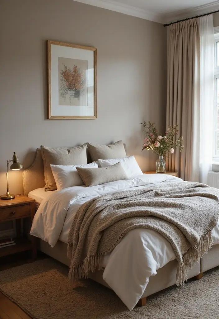 30 Bedroom Ideas Indian Style That Blend Culture & Comfort - 15. Textured Throws and Pillows