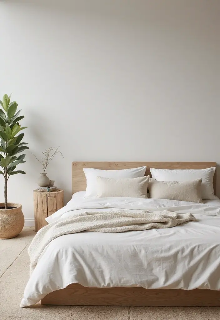 30 Bedroom Ideas Indian Style That Blend Culture & Comfort - 24. Serenity with Minimalism