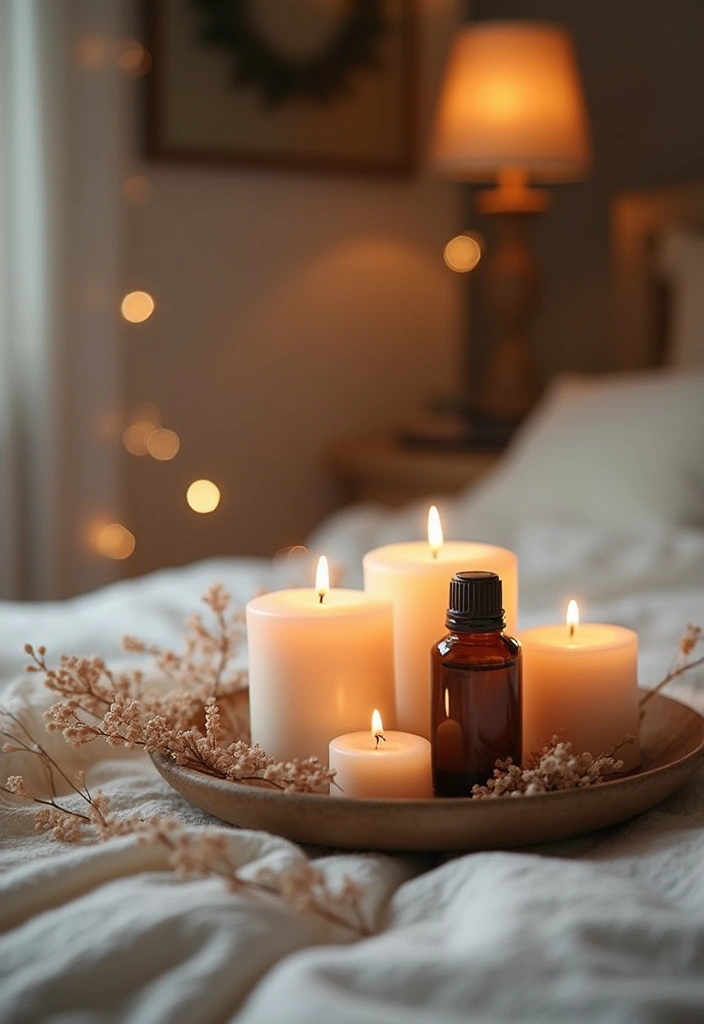 30 Bedroom Ideas Indian Style That Blend Culture & Comfort - 30. Aromatic Elements for Comfort