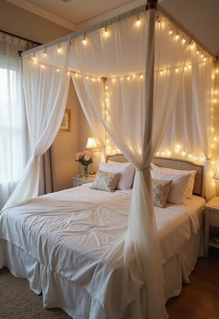 30 Bedroom Ideas Indian Style That Blend Culture & Comfort - 6. Cozy Canopy Beds